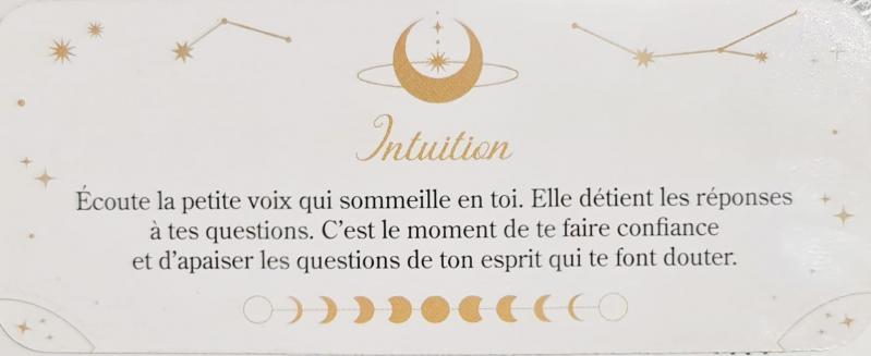 Intuition le petit oracle magie de la lune d aurore widmer